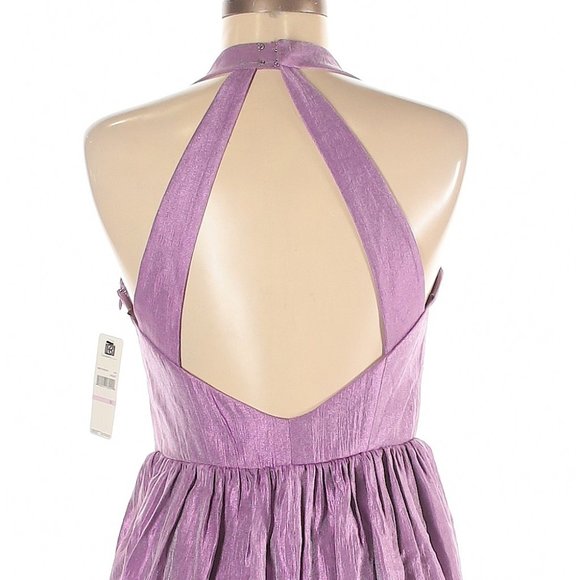 Laundry By Design Violet Cocktail Party Dress - Picture 5 of 8